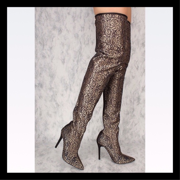 ❤️Size 7.5 Cape Robbin Studded Thigh High Boots - Picture 6 of 7
